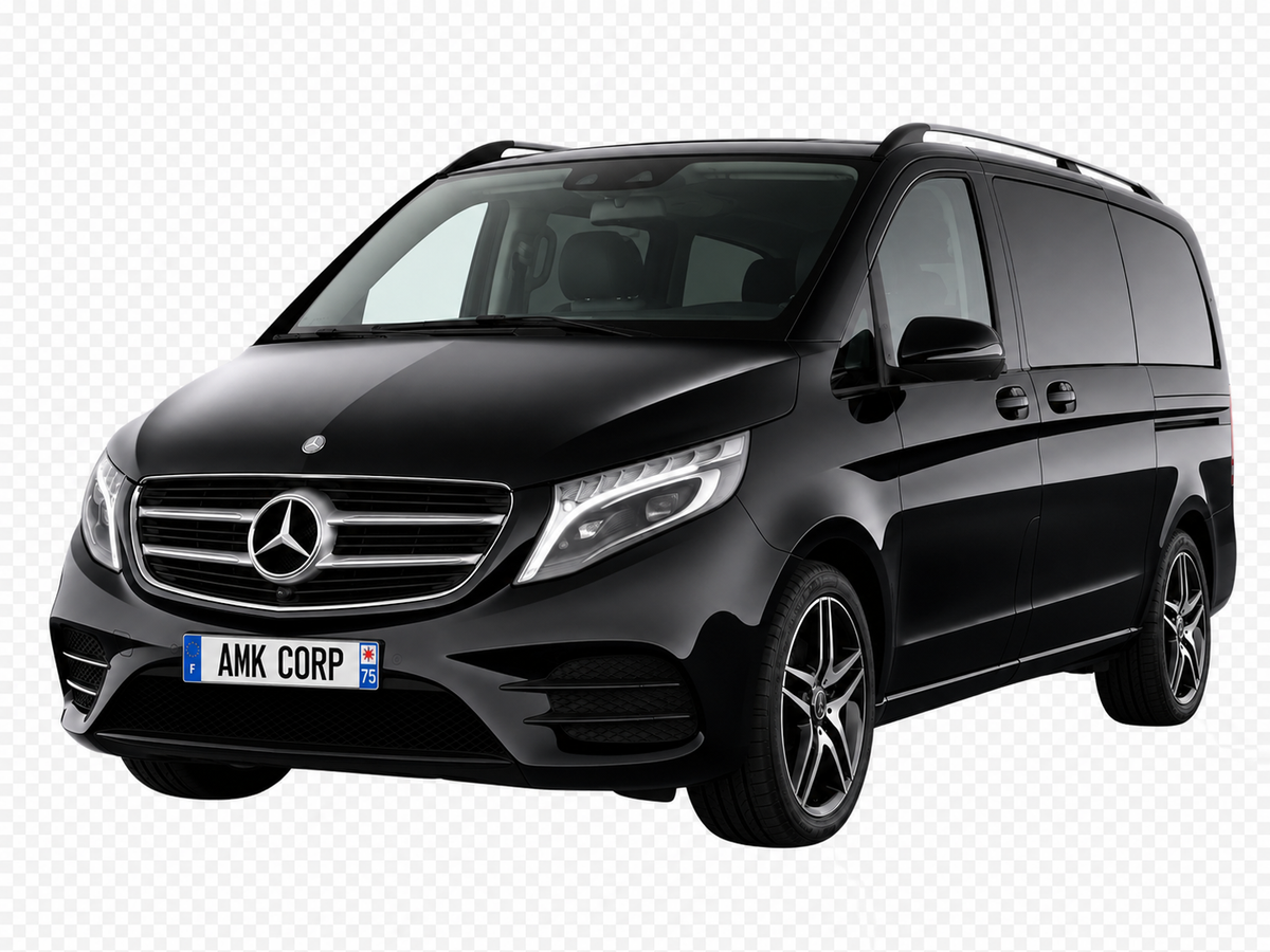Mercedes Classe V — van familial avec chauffeur privé, AMK DRIVER